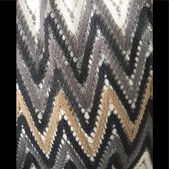 Tacera crochet blouse Chevron SZ LG - Picture 3 of 5